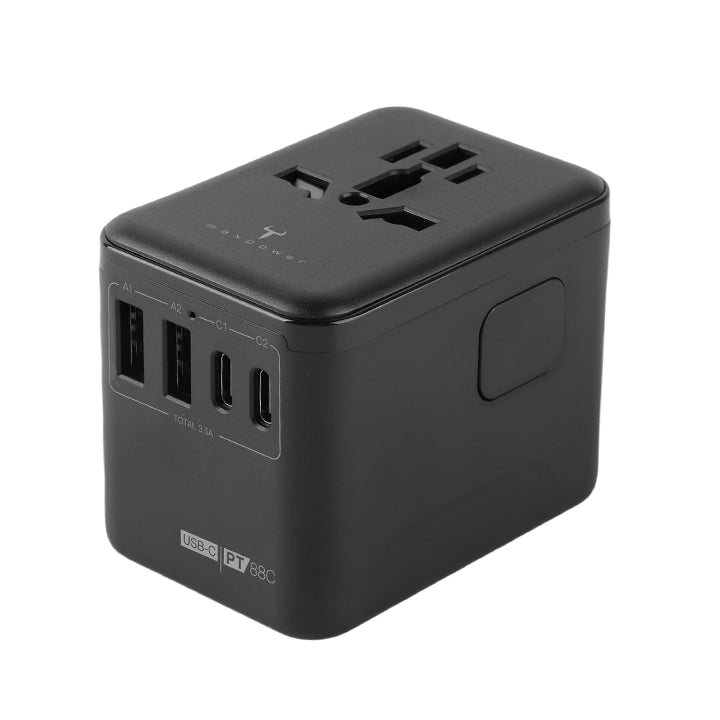 牛魔王 PT88C USB-C 4 位充電旅遊插座