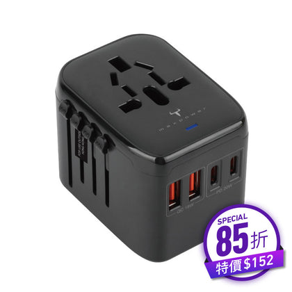 牛魔王 YF120PD 20W USB-C 4 位充電旅遊插座