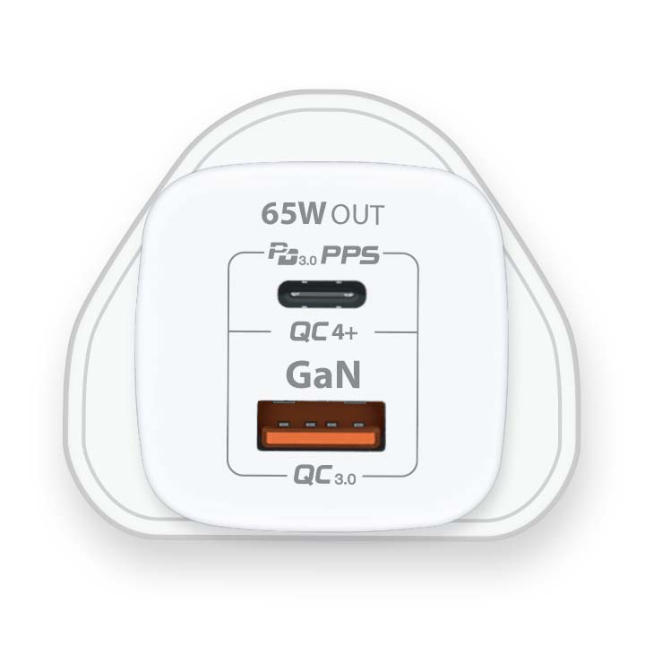 牛魔王 LQ65G 65W 2 位 GaN USB 充電器