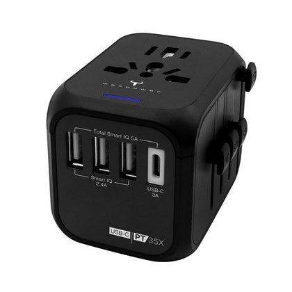 牛魔王 PT35X USB-C 4 位充電旅遊插座